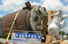 Used Pfaudler Glass Lined Reactor, 1000 gallon, 5025 white glass with calibration lines. Approximately 5' diameter x 6' straight side, dished top and bottom. Internal rated 150 psi and full vacuum at...