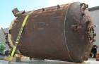 Used Pfaudler Glass Lined Reactor, 1000 gallon, 5025 white glass with calibration lines. Approximately 5' diameter x 6' straight side, dished top and bottom. Internal rated 150 psi and full vacuum at...