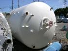 Used- Pfaudler Glass Lined Reactor, 2000 gallon, 3009 white glass with calibration lines. Approximately 76