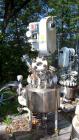 Used: Pfaudler glass lined clamp top reactor, 10 gallon, 9115 glass, vertical. Approximately 16