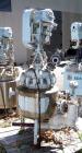 Used: Pfaudler glass lined clamp top reactor, 10 gallon, 9115 glass, vertical. Approximately 16