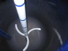 Used Pfaudler Glass Lined Reactor, 500 gallon. 9115 glass. Internal rated 100 psi/fv at 450 deg.f., jacket rated 100 psi at 450 deg.f.. 4RW drive with mechanical seal and a 3 blade retreat curve agit...