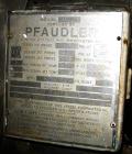 Used Pfaudler Glass Lined Reactor, 500 gallon. 9115 glass. Internal rated 100 psi/fv at 450 deg.f., jacket rated 100 psi at 450 deg.f.. 4RW drive with mechanical seal and a 3 blade retreat curve agit...