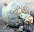 Used Pfaudler Glass Lined Reactor, 1500 Gallon. 9129 white glass with calibration lines. Internal rated 100 psi/fv at 450 deg F, jacket rated 90 psi at 450 deg F. SRW drive with a 4 blade Cryolock ag...
