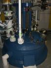 Used Pfaudler Glass Lined Reactor, 660 gallon (2,500 liter), vertical. Welded dished top and bottom. Internal rated 6.6 bar/full vacuum (95 psi/FV) at -29 to 200 deg C (-20 to 392 F). Mild steel jack...