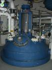 Used Pfaudler Glass Lined Reactor, 2114 gallon (8,000 liter), 9145 glass, vertical. Welded dished top and bottom. Internal rated 6.6 bar/full vacuum (95 psi/FV) at -29 to 200 deg C (-20 to 392 F). Mi...