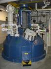 Used Pfaudler Glass Lined Reactor, approximately 2114 gallon (8,000 liter working capacity), vertical. Welded dished top and bottom. Internal rated 6.6 bar/full vacuum (95 psi/FV) at -29 to 200 deg C...