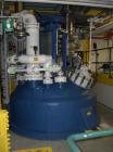 Used Pfaudler Glass Lined Reactor, approximately 2114 gallon (8,000 litre working capacity), vertical. Welded dished top and bottom. Internal rated 6.6 bar/full vacuum (95 psi/FV) at -29 to 200 deg C...