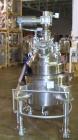 Used Pfaudler Glass Lined Reactor, 30 Gallon. Dished top, coned bottom. Internal rated 100 psi & FV at 450/-100 degrees F, stainless steel jacket rated 90 psi at 350/-100 degrees F.. Pfaudler DTW agi...