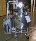 Used- Pfaudler Glass Lined Reactor, 15 Gallon. Flat top, coned bottom. Internal rated 100 PSI & FV at 450 Degrees F, stainle...