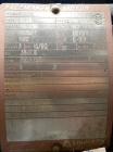 Used Pfaudler Glass Lined Reactor, 50 gallon, 5015 blue glass, vertical. Approximate 26