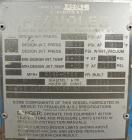 Used Pfaudler Glass Lined Reactor, 50 gallon, 5015 blue glass, vertical. Approximate 26