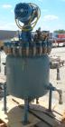 Used- Pfaudler Glass Lined Reactor, 50 gallon, 5015 blue glass, vertical. Approximate 26