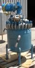 Used- Pfaudler Glass Lined Reactor, 50 gallon, 5015 blue glass, vertical. Approximate 26