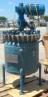 Used- Pfaudler Glass Lined Reactor, 50 gallon, 5015 blue glass, vertical. Approximate 26