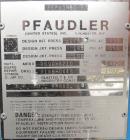 Used- Pfaudler Glass Lined Reactor, 50 gallon, 5015 blue glass, vertical. Approximate 26