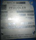 Used Pfaudler Glass Lined Reactor, 100 gallon, model E32-100-100-150. 32