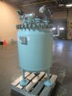 Used Pfaudler Glass Lined Reactor, 100 Gallon, 3315 Glass. Removable dome top, dish bottom. Internal rated 25 psi & Full Vacuum at 650 degrees F. Jacket rated 75 psi at 350 degrees F. Mounted on legs...