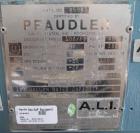 Used Pfaudler Glass Lined Reactor, 100 Gallon, 5019 Glass. Internal rated 100 psi & Full Vacuum at 450 degrees F. Jacket rated 90 psi at 350 degrees F. 2.5 DTW Pfaulder agitator drive with mechanical...