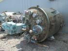 Used Pfaudler Glass Lined Reactor, 2000 Gallon. Internal rated 100 psi & Full Vacuum at 450 degrees F. Jacket rated 90 psi at 500 degrees F. 20hp Pfaudler RW agitator drive with mechanical seal, 230/...