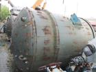 Used Pfaudler Glass Lined Reactor, 2000 Gallon. Internal rated 100 psi & Full Vacuum at 450 degrees F. Jacket rated 90 psi at 500 degrees F. 20hp Pfaudler RW agitator drive with mechanical seal, 230/...