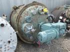Used Pfaudler Glass Lined Reactor, 2000 Gallon. Internal rated 100 psi & Full Vacuum at 450 degrees F. Jacket rated 90 psi at 500 degrees F. 20hp Pfaudler RW agitator drive with mechanical seal, 230/...