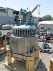 Used Pfaudler Glass Lined Reactor, 100 Gallon. Internal rated 150 psi & Full Vacuum at 450 degrees F, vessel top rated 100 psi & Full Vacuum at 450 degrees F. Jacket rated 150 psi at 520 degrees F. 2...