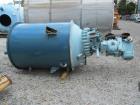 Pfaudler Glass Lined Reactor, 500 Gallon. Internal rated 100 psi & Full Vacuum at 450 degrees F. Jacket rated 100 psi at 450 degrees F. 10hp 4DTW Pfaudler agitator drive with mechanical seal, 230/460...