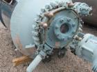 Pfaudler Glass Lined Reactor, 500 Gallon. Internal rated 100 psi & Full Vacuum at 450 degrees F. Jacket rated 100 psi at 450 degrees F. 10hp 4DTW Pfaudler agitator drive with mechanical seal, 230/460...