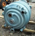Used Pfaudler Glass Lined Reactor, 300 Gallon, 9125 Glass, Vertical.