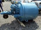 Used Pfaudler Glass Lined Reactor, 300 Gallon, 5015 Glass, Vertical. Internal rated 100 psi & Full Vacuum at 450 degrees F. Jacket rated 100 psi at 450 degrees F. 4 DTW Pfaudler agitator drive with m...
