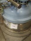 Used Pfaudler Glass Lined Reactor, 200 Gallon, Type 9119 Glass. Internal rated 150 psi and full vacuum at 450 degrees F, jacket rated 100 psi at 450 degrees F. Pfaudler VMX 250 agitator drive, cartri...