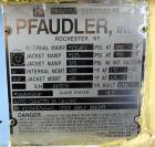 Used Pfaudler Clamp Top Glass Lined Reactor, 20 Gallon, 9115 Blue Glass, Vertical.  Approximately 20