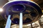 Used Pfaudler Clamp Top Glass Lined Reactor, 20 Gallon, 9115 Blue Glass, Vertical.  Approximately 20
