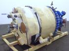 Used Pfaudler Clamp Top Glass Lined Reactor, 200 Gallons, 9115 Blue Glass, Vertical.  Approximately 40