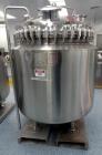 Used Pfaudler Glass-Lined Reactor, 200 Gallon, 316L Stainless Steel, Vertical.