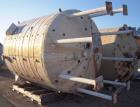Used-De Dietrich Glass Lined Reactor Body, 5000 Gallon, 3008 Blue Glass, Vertical. Approximately 108'' diameter x 108'' stra...