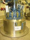 Used Tycon Glass Lined Reactor, 50 Gallon, Type 808 Glass. Internal rated 150 psi and full vacuum at 450 degrees F, jacket rated 110 psi and full vacuum at 450 degrees F. Full clamp top,  3 blade ret...