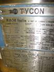 Used Tycon Glass Lined Reactor, 50 Gallon, Type 808 Glass. Internal rated 150 psi and full vacuum at 450 degrees F, jacket rated 110 psi and full vacuum at 450 degrees F. Full clamp top,  3 blade ret...