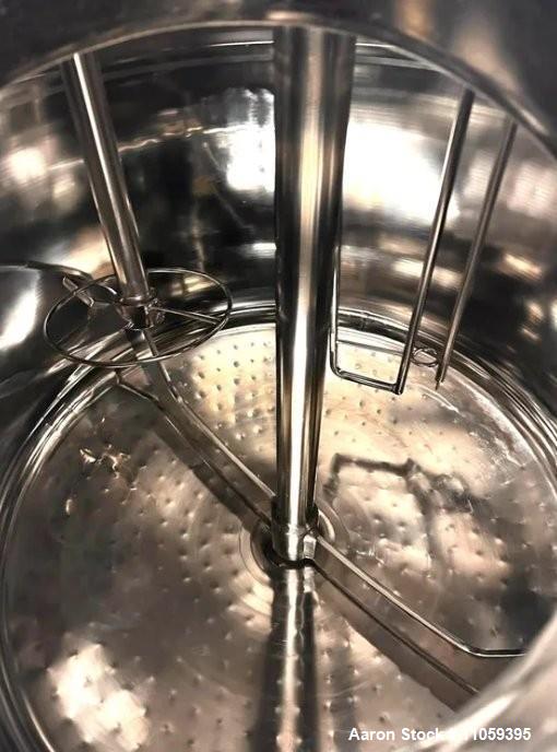 Used Holloway 850 Liter (225) Gallon Sanitary Reactor with Double Motion Agitation. 316L Stainless Steel. Internal rated 35 / Full Vacuum PSI @ 300 degrees F. Jacket rated 200 / FV PSI @ 300 degrees ...