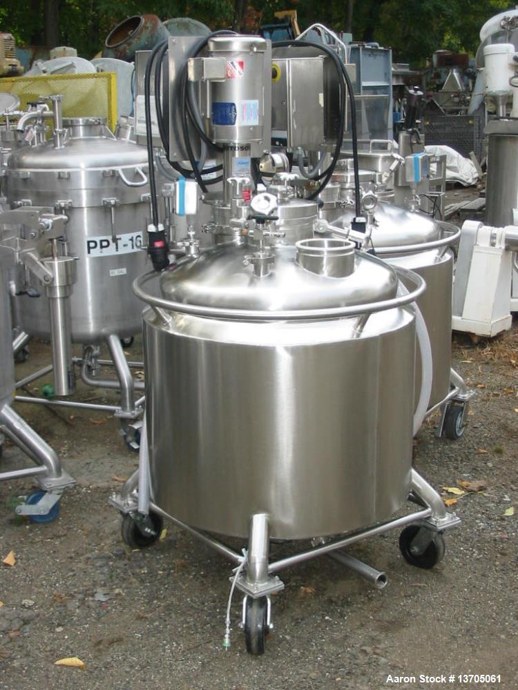 Used 60 Gallon Vertical Jacketed Dual Agitated Reactor