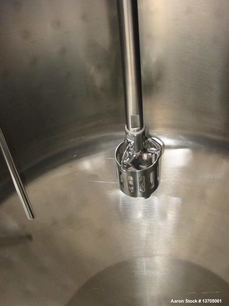 Used 60 Gallon Vertical Jacketed Dual Agitated Reactor