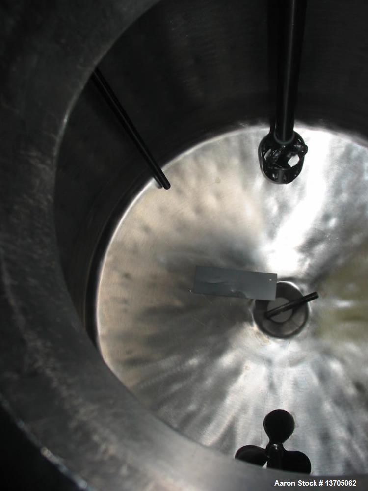 Used 60 Gallon Vertical Jacketed Dual Agitated Reactor
