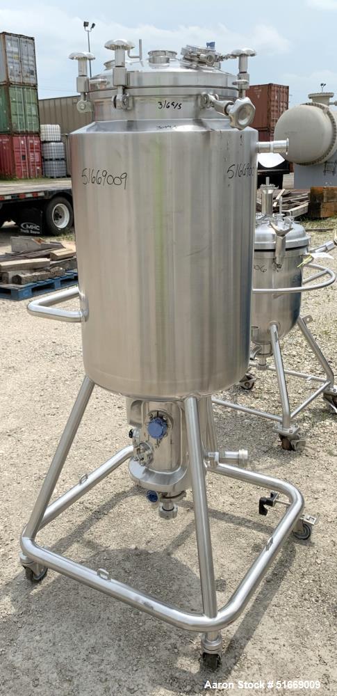 Used Baumgartner & Co 186 Liter (49 Gallon) Stainless Steel Reactor
