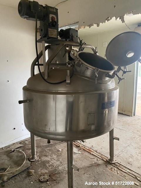 Used- Mueller Tank,  Stainless Pressure Vessel / Tank. Approximately 150 Gallon,