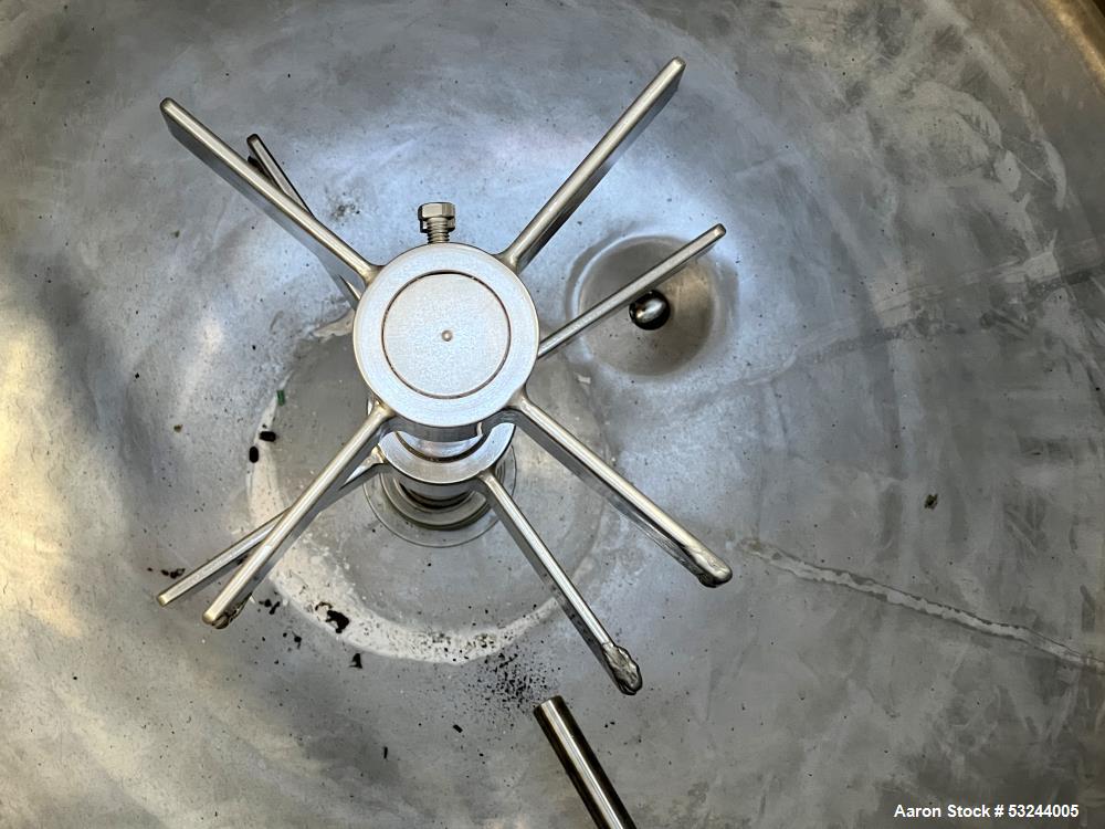 IAF 300 Gallon 316 Stainless Steel Agitated Fermentor / Reactor