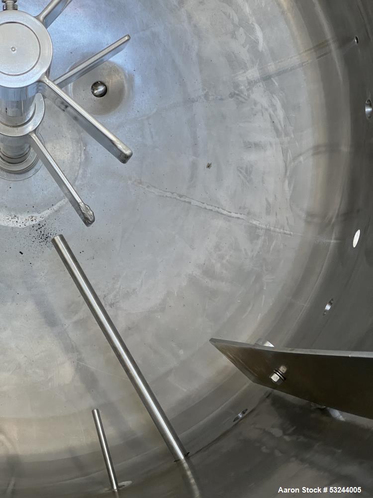 IAF 300 Gallon 316 Stainless Steel Agitated Fermentor / Reactor
