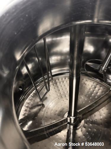 Used 225 Gallon Holloway Precision 316L Stainless Steel Reactor