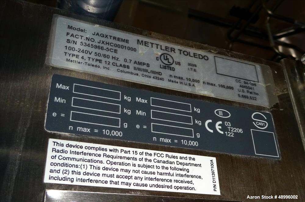 Unused- Alfa Laval Fermenter / Reactor, Approximate 40 Liter (10.5 Gallon), 316L