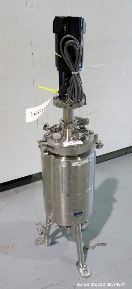 Used Allegheny Bradford 5 Liter Reactor, 1.32 Gallon, 316 Stainless Steel